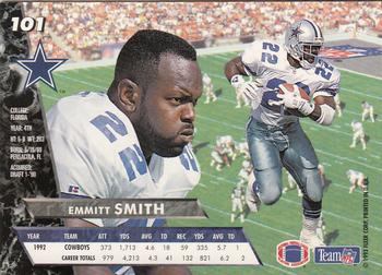 1993 Ultra #101 Emmitt Smith Back