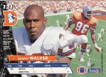 1993 Ultra #121 Kenny Walker Back