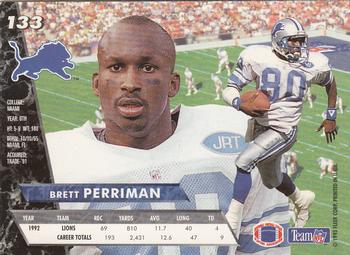 1993 Ultra #133 Brett Perriman Back