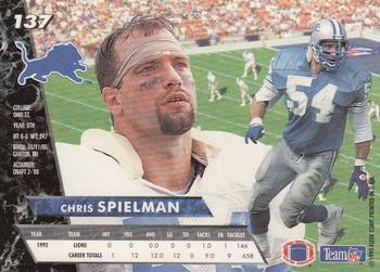 1993 Ultra #137 Chris Spielman Back