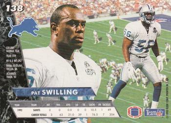 1993 Ultra #138 Pat Swilling Back