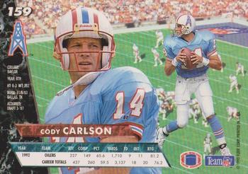 1993 Ultra #159 Cody Carlson Back
