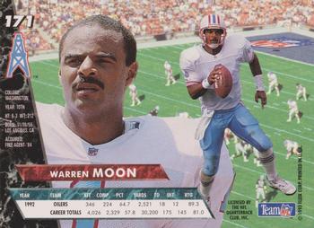 1993 Ultra #171 Warren Moon Back