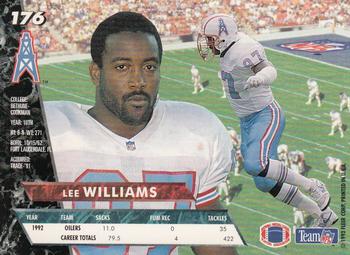 1993 Ultra #176 Lee Williams Back