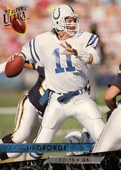 1993 Ultra #184 Jeff George Front
