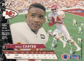1993 Ultra #197 Dale Carter Back
