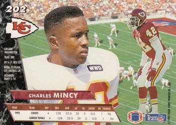 1993 Ultra #202 Charles Mincy Back