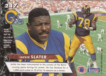 1993 Ultra #247 Jackie Slater Back