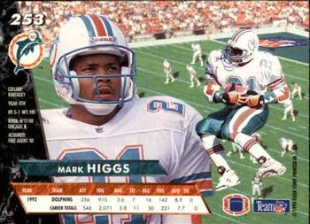 1993 Ultra #253 Mark Higgs Back