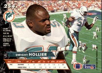 1993 Ultra #254 Dwight Hollier Back