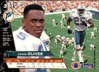 1993 Ultra #261 Louis Oliver Back