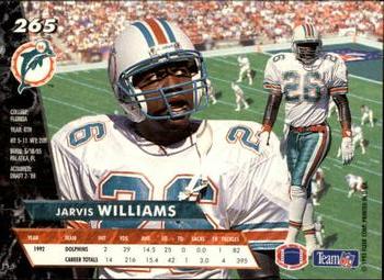 1993 Ultra #265 Jarvis Williams Back