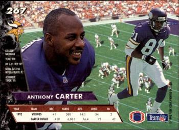 1993 Ultra #267 Anthony Carter Back