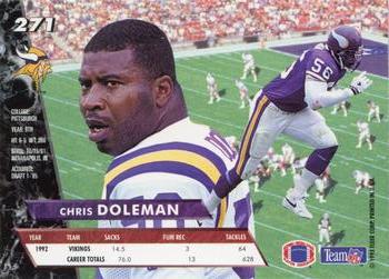 1993 Ultra #271 Chris Doleman Back