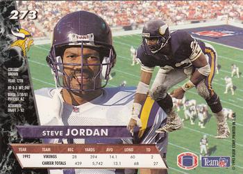 1993 Ultra #273 Steve Jordan Back