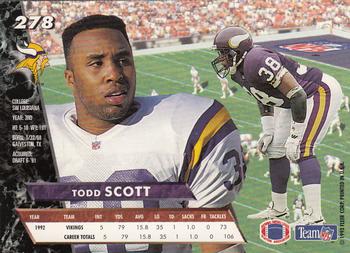 1993 Ultra #278 Todd Scott Back