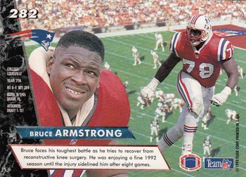 1993 Ultra #282 Bruce Armstrong Back
