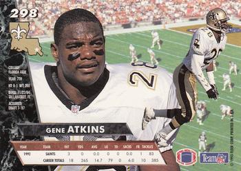 1993 Ultra #298 Gene Atkins Back