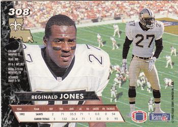 1993 Ultra #308 Reginald Jones Back