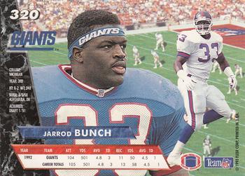 1993 Ultra #320 Jarrod Bunch Back