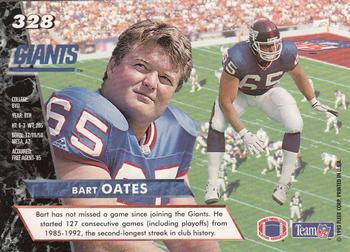 1993 Ultra #328 Bart Oates Back
