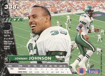1993 Ultra #338 Johnny Johnson Back