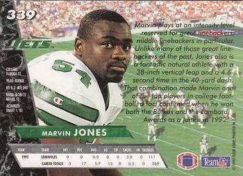 1993 Ultra #339 Marvin Jones Back