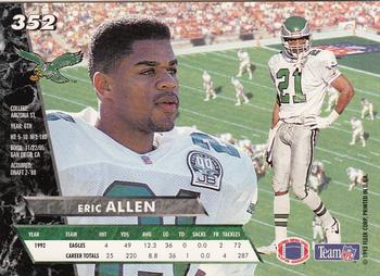 1993 Ultra #352 Eric Allen Back