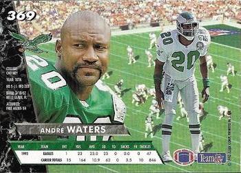1993 Ultra #369 Andre Waters Back