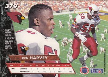 1993 Ultra #379 Ken Harvey Back