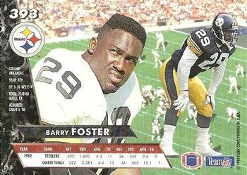 1993 Ultra #393 Barry Foster Back