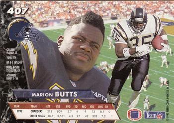 1993 Ultra #407 Marion Butts Back