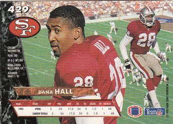 1993 Ultra #429 Dana Hall Back
