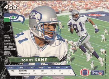 1993 Ultra #452 Tommy Kane Back