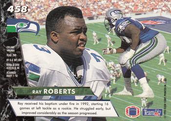 1993 Ultra #458 Ray Roberts Back