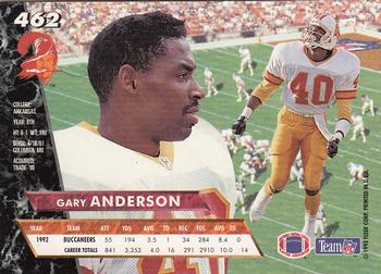 1993 Ultra #462 Gary Anderson Back