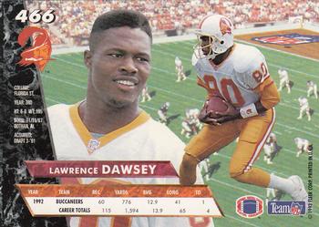 1993 Ultra #466 Lawrence Dawsey Back