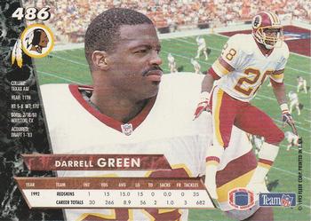 1993 Ultra #486 Darrell Green Back