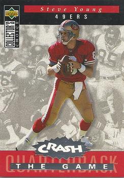 1994 Collector's Choice - You Crash the Game Silver Exchange #C1 Steve Young Front