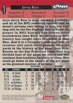1994 Collector's Choice - You Crash the Game Silver Exchange #C21 Jerry Rice Back