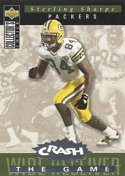 1994 Collector's Choice - You Crash the Game Silver Exchange #C24 Sterling Sharpe Front