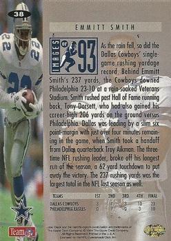1994 Collector's Choice - Silver #38 Emmitt Smith Back