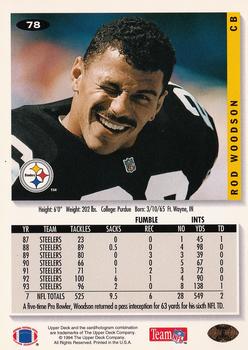 1994 Collector's Choice - Silver #78 Rod Woodson Back