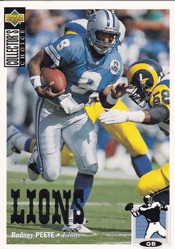 1994 Collector's Choice - Silver #80 Rodney Peete Front