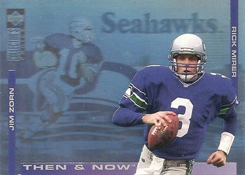 1994 Collector's Choice - Then and Now #6 Rick Mirer / Jim Zorn Front