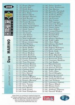 1994 Collector's Choice Spanish #258 Dan Marino Back