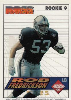 1994 Collector's Edge - Boss Rookies Update #9 Rob Fredrickson Front