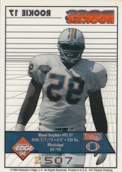 1994 Collector's Edge - Boss Rookies Update #17 Tim Bowens Back