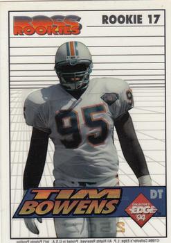 1994 Collector's Edge - Boss Rookies Update #17 Tim Bowens Front