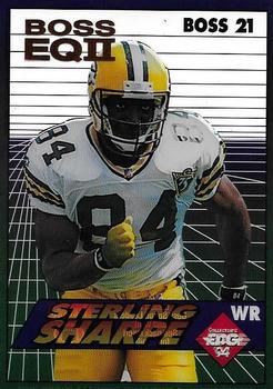 1994 Collector's Edge - Boss EQII Bronze Letters #21 Sterling Sharpe Front